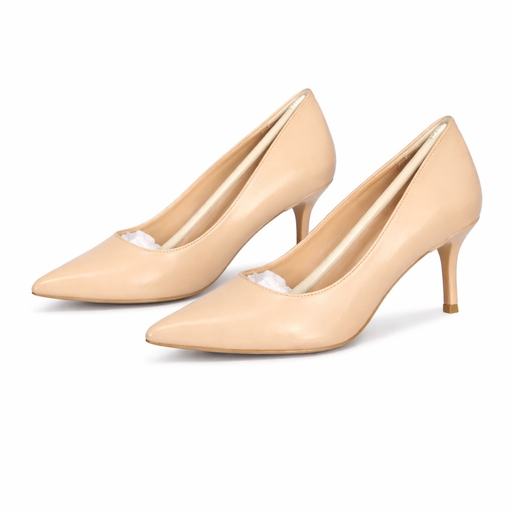 French Connection Kate Flex Pumps taupe faux leather Women’s 9 NEW in a Box!